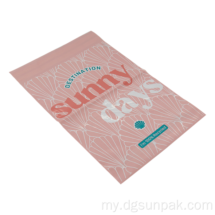 Poly-Mailer Shipping Bags Clear Black ချွေးထွက်ရှပ်အင်္ကျီအိတ်